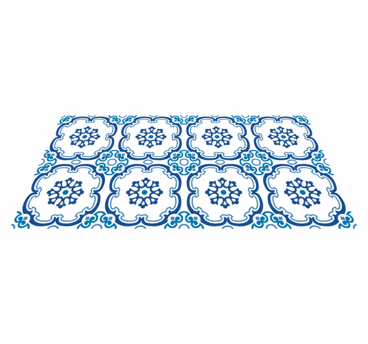 Elegant Floral Motifs marble vinyl carpet - TenStickers