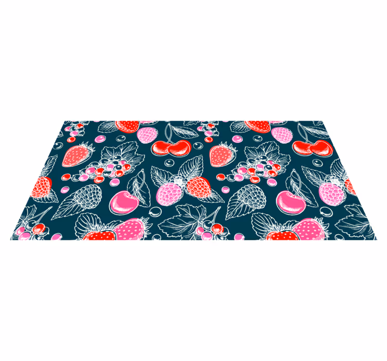 Fruit array illustration kitchen vinyl carpet - TenStickers