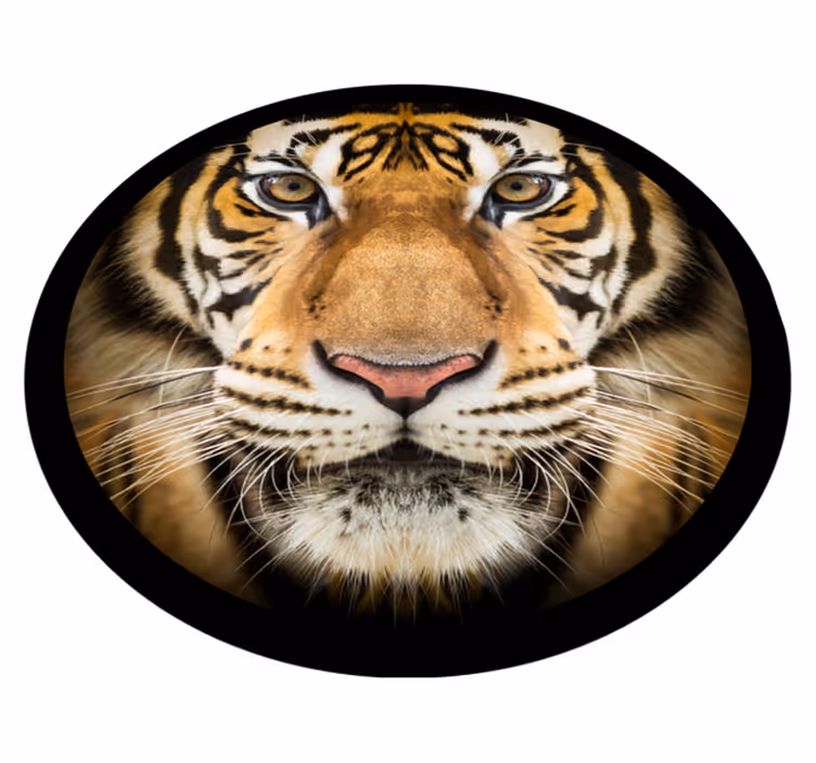 Tiger close-up animal vinyl carpet - TenStickers
