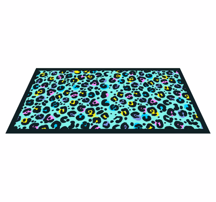 Colorful Leopard Pattern animal print vinyl carpet - TenStickers