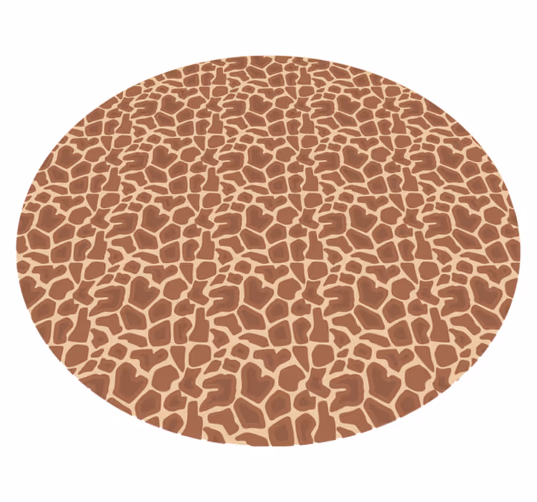 Giraffe Pattern animal print vinyl carpet - TenStickers