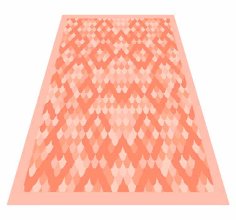 Soft pink fish scales animal print vinyl carpet - TenStickers