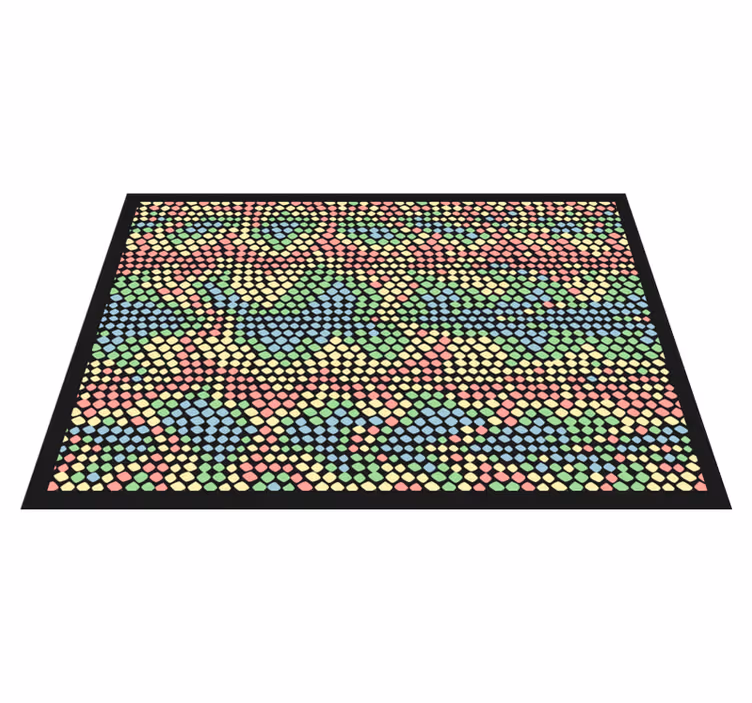 Colorful Circle Pattern texture vinyl carpet - TenStickers