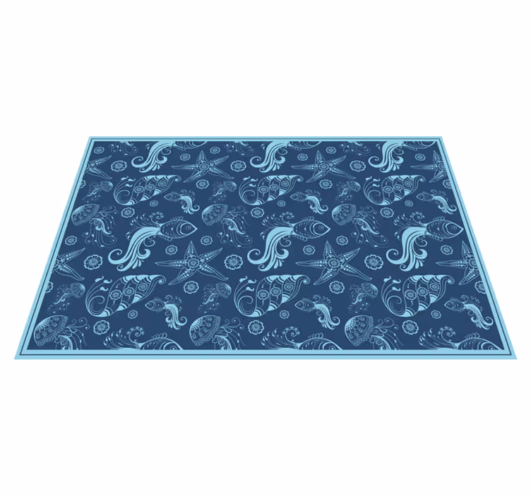 Underwater Motif nature vinyl carpet - TenStickers