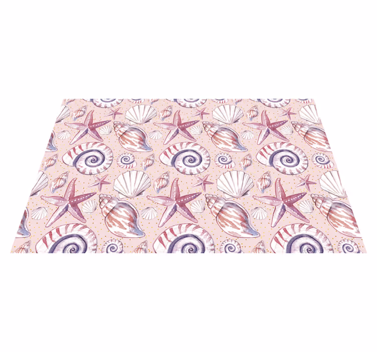 Shells and Celestials nature vinyl carpet - TenStickers