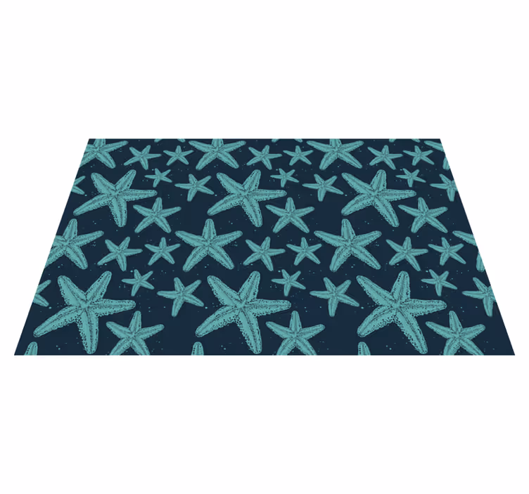 Starfish Pattern nature vinyl carpet - TenStickers