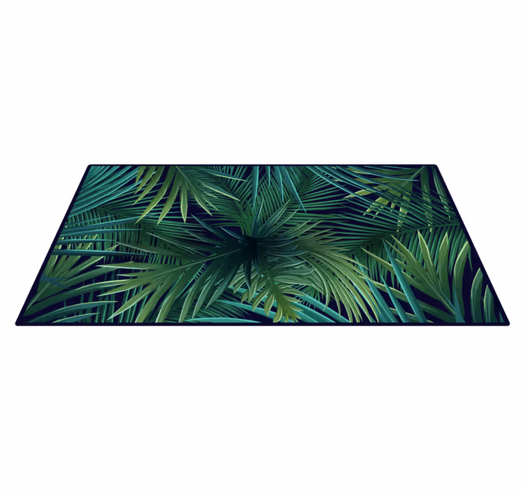 Tropical Leaf Canvas nature vinyl carpet - TenStickers