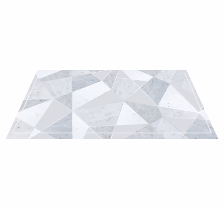 Geometric Gray Pattern marble vinyl carpet - TenStickers