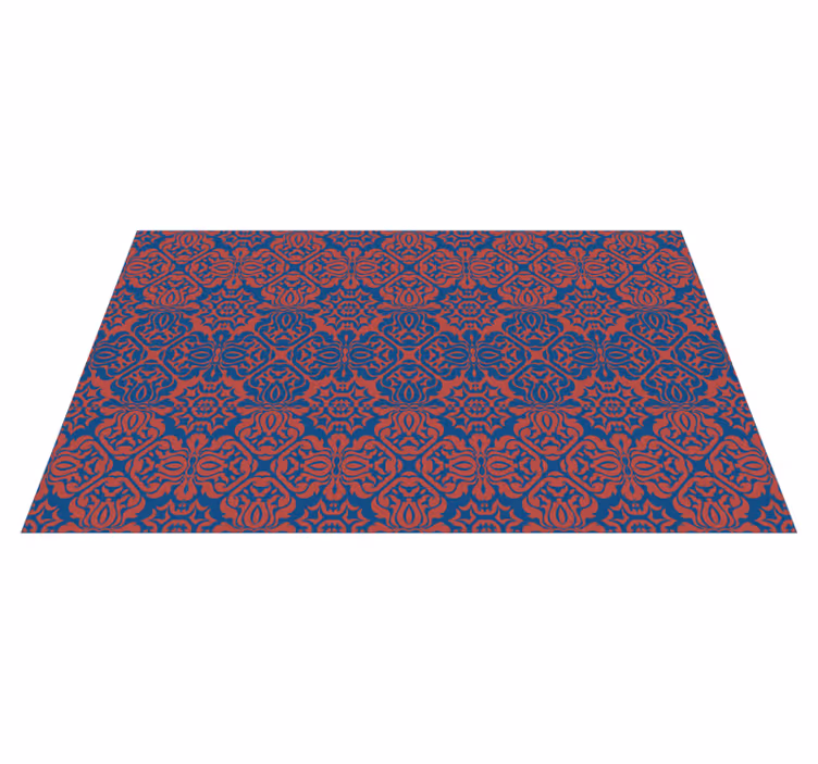 Floral vinyl carpet with elegant botanical designs - TenStickers