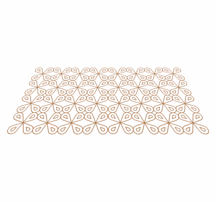 Subtle Leaf Motif tile vinyl carpet - TenStickers