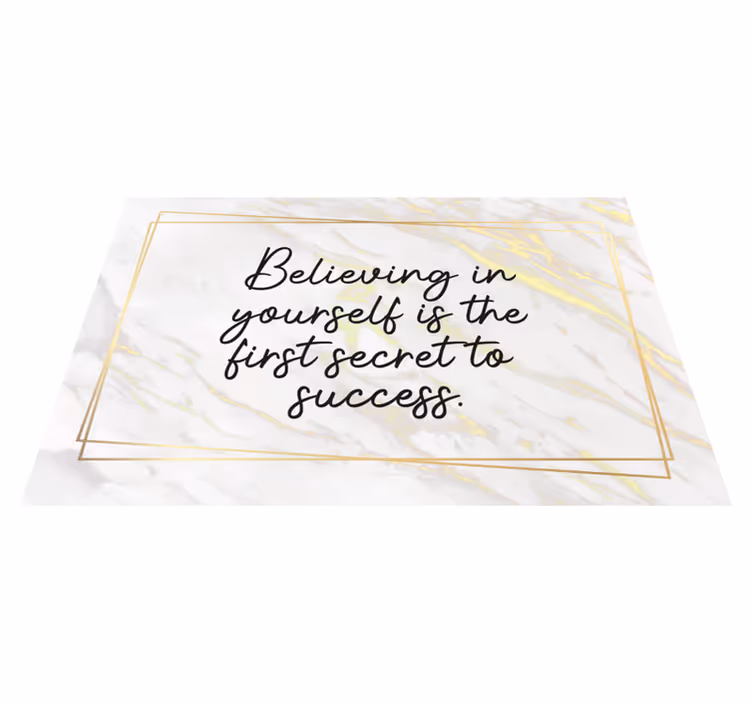 Inspirational Quote custom vinyl carpet - TenStickers