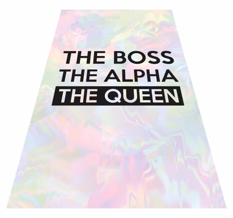 Personalized Inspirational Quote custom vinyl carpet - TenStickers