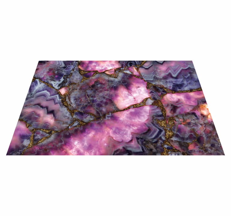 Purple veins design marble vinyl carpet - TenStickers