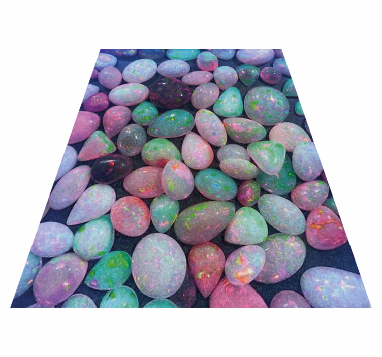 Colorful pebble stone effect vinyl carpet - TenStickers