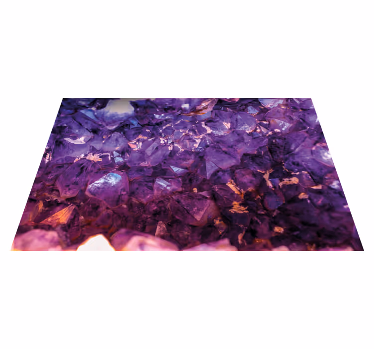 Purple crystal stone effect vinyl carpet - TenStickers