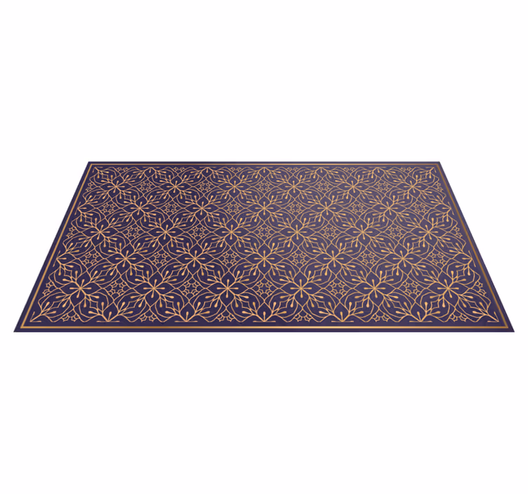 Graceful Botanical Idea floral vinyl carpet - TenStickers