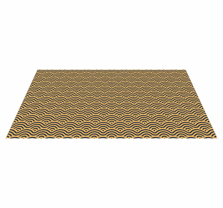Wavy Patterned Look geometric vinyl carpet - TenStickers