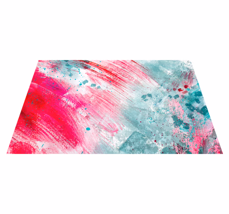 Splash of colours modern vinyl carpet - TenStickers