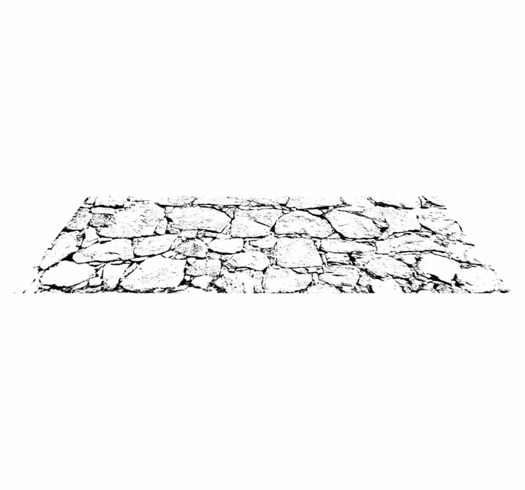 Cracked grey style marble vinyl carpet - TenStickers