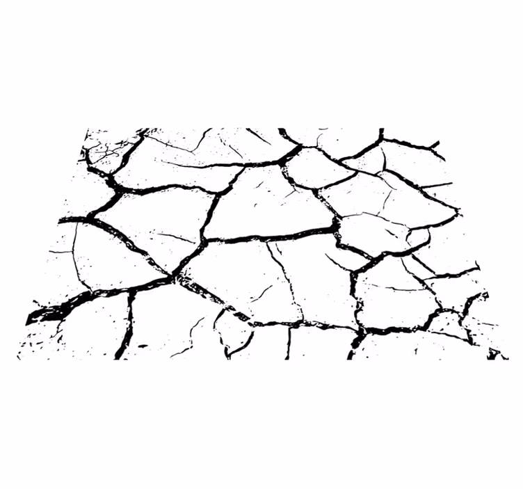 Cracked Earth stone effect vinyl carpet - TenStickers