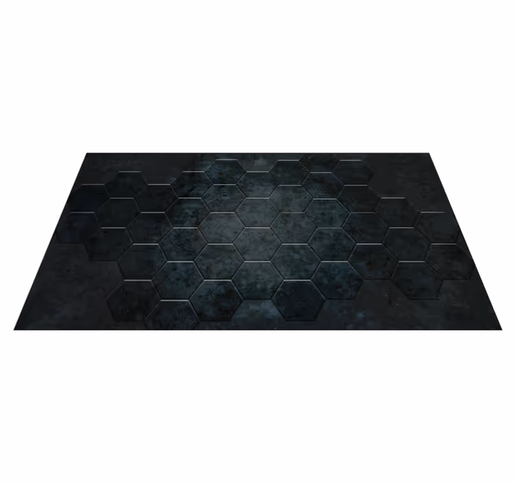 Hexagonal Pattern tile vinyl carpet - TenStickers