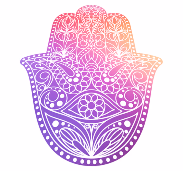 Mandala vinyl carpet in handcrafted design - TenStickers