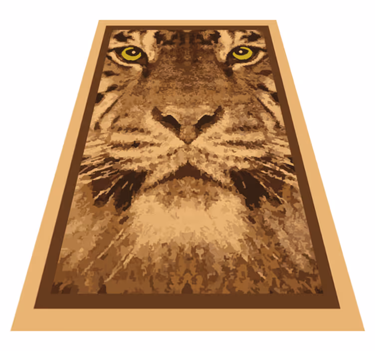 Majestic tiger face animal vinyl carpet - TenStickers