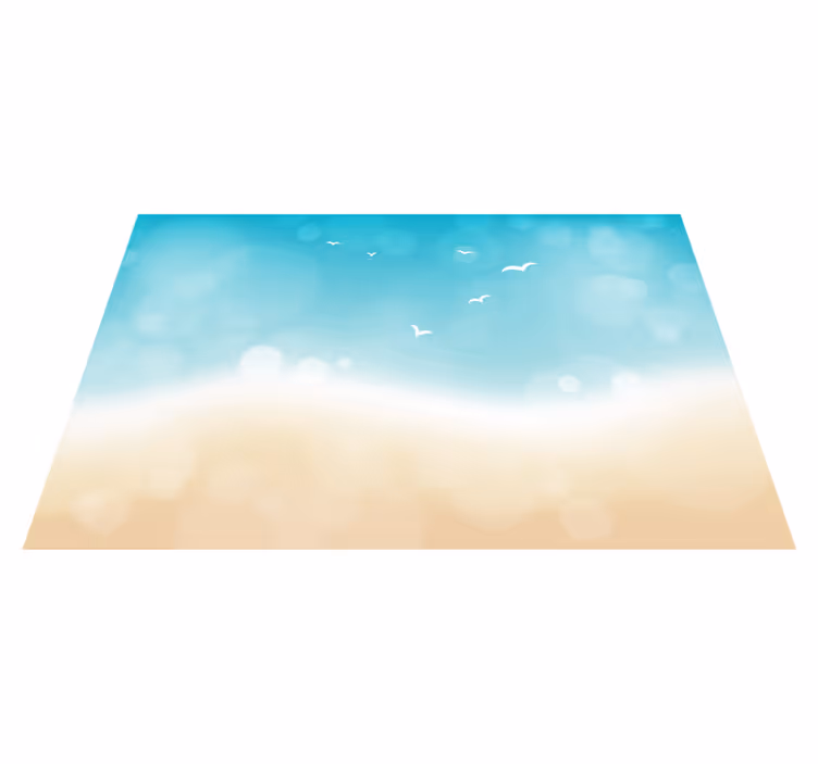 Ocean Breeze living room vinyl carpet - TenStickers