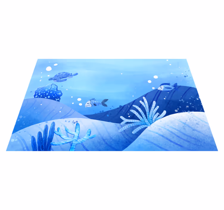Ocean Scene nature vinyl carpet - TenStickers