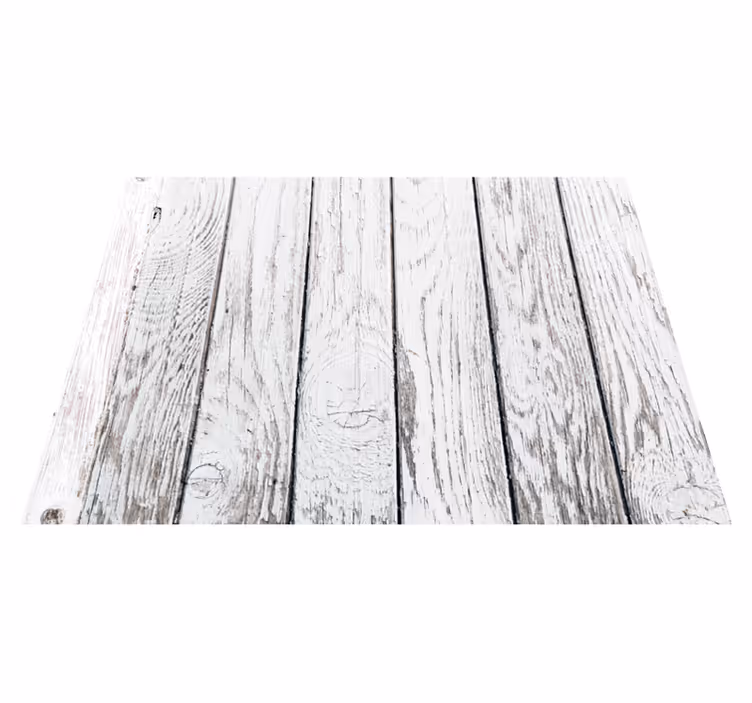 Whitewashed Timber wood effect vinyl carpet - TenStickers