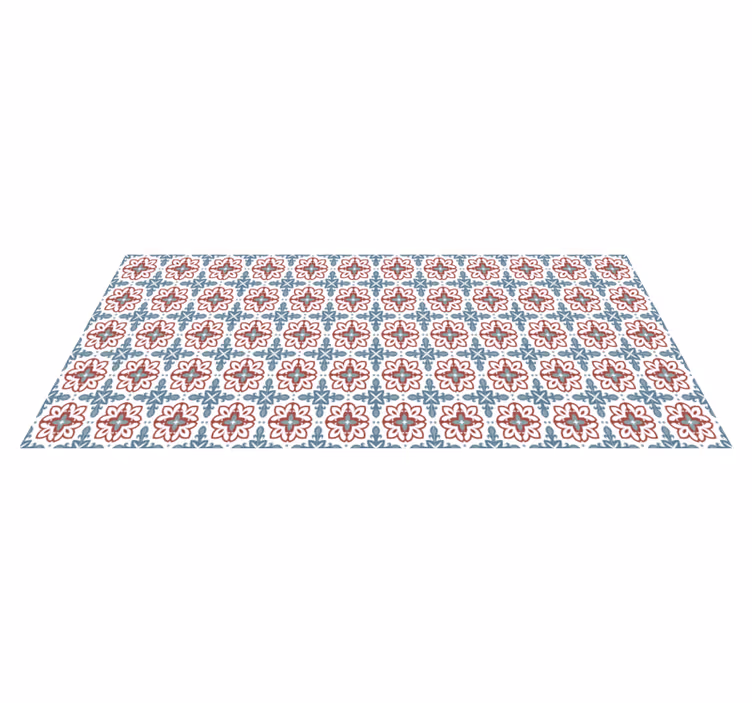 Botanical Inspired Element mosaic vinyl carpet - TenStickers