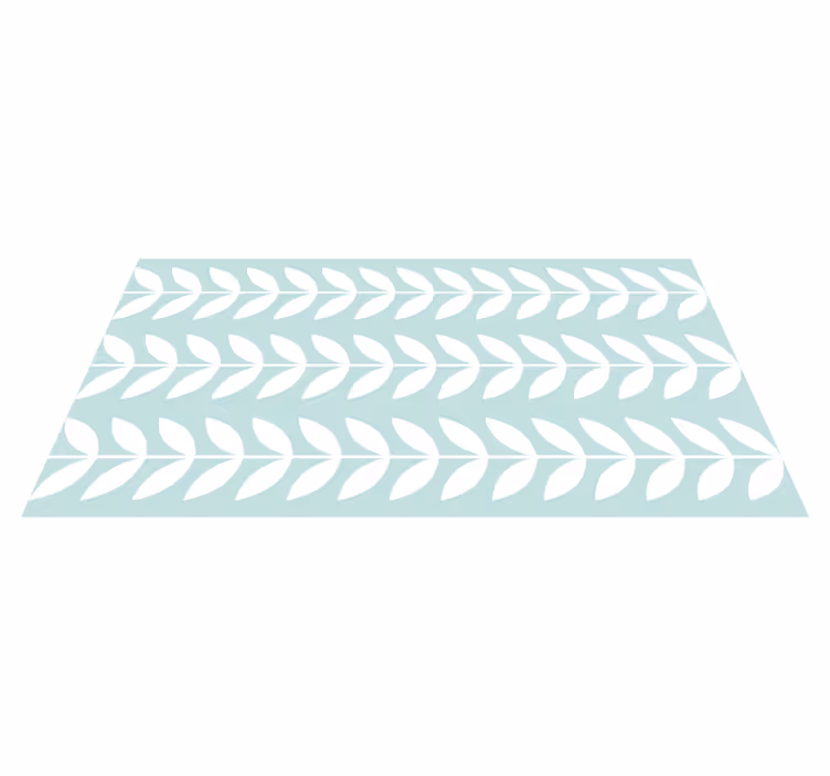Leafy green pattern nature vinyl carpet - TenStickers