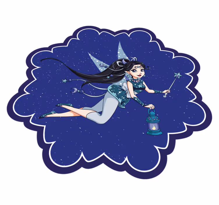 Fairy Night Sky kids vinyl carpet - TenStickers