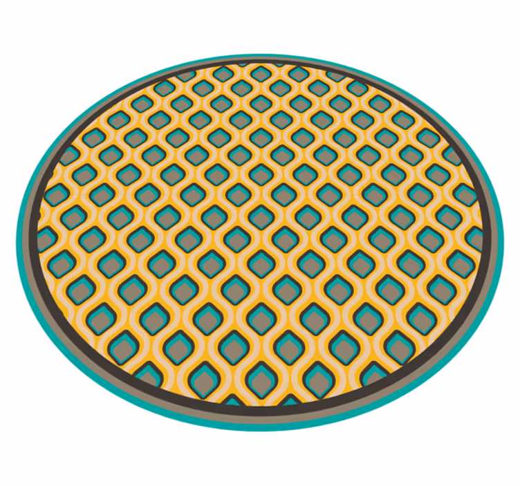 Mod mid century pattern kitchen vinyl carpet - TenStickers