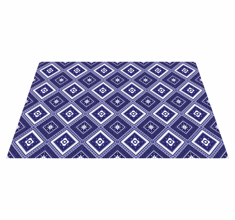 Modern tiles mosaic geometric rugs - TenStickers