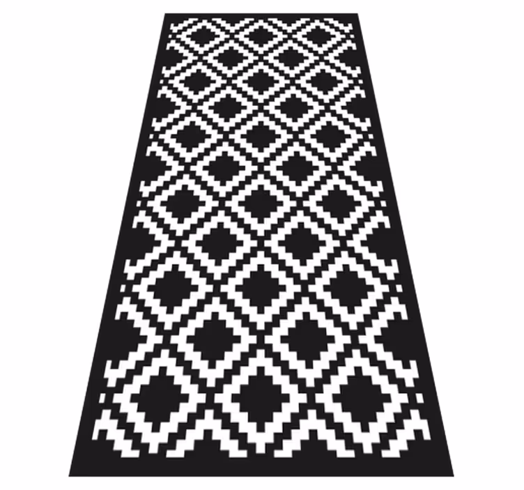 Rhombus mosaic floor tiles - TenStickers