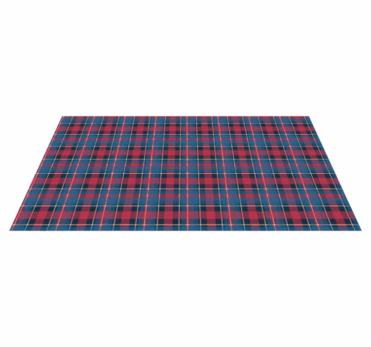 Checkered Pattern Style striped vinyl carpet - TenStickers