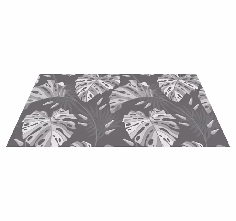 Monstera Leaf Patterns nature vinyl carpet - TenStickers