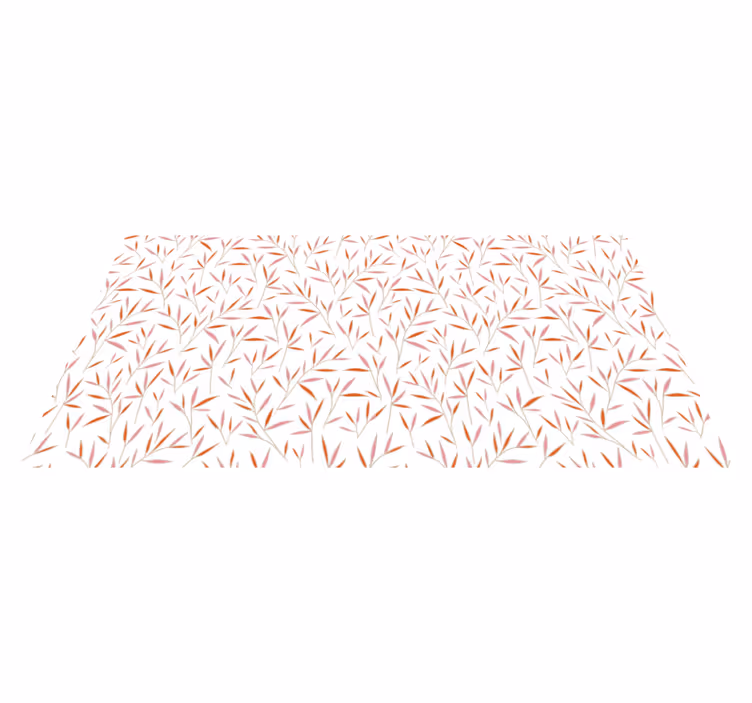 Delicate Leaf Pattern floral vinyl carpet - TenStickers