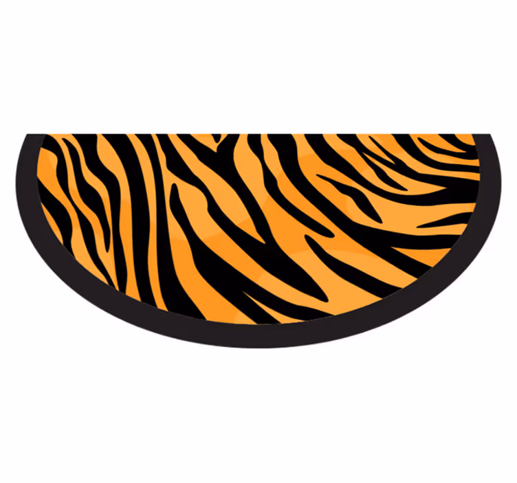 Tiger stripes design animal print vinyl carpet - TenStickers