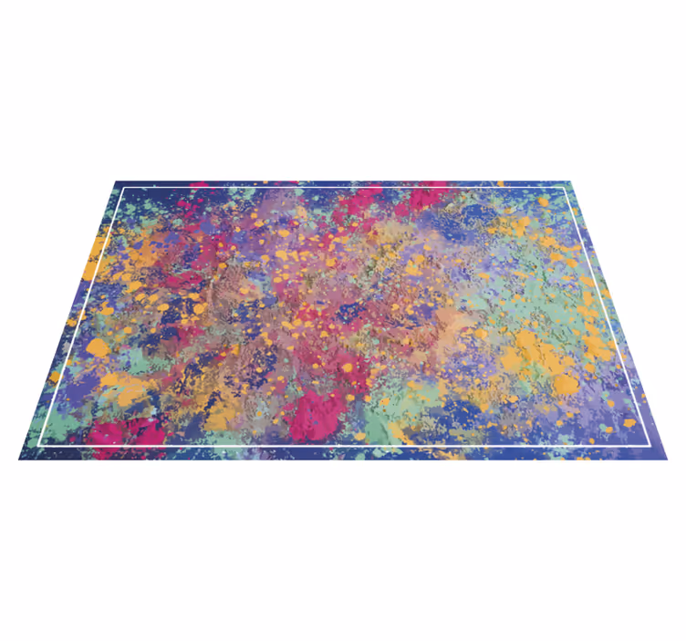 Vinyl rug in abstract explosion design - TenStickers