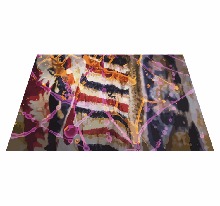 Abstract Color Flow texture vinyl carpet - TenStickers