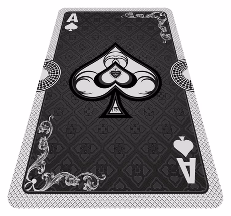Playing Card Ace game vinyl carpet - TenStickers