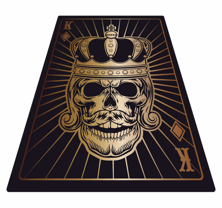 Skull crown motif halloween vinyl carpet - TenStickers