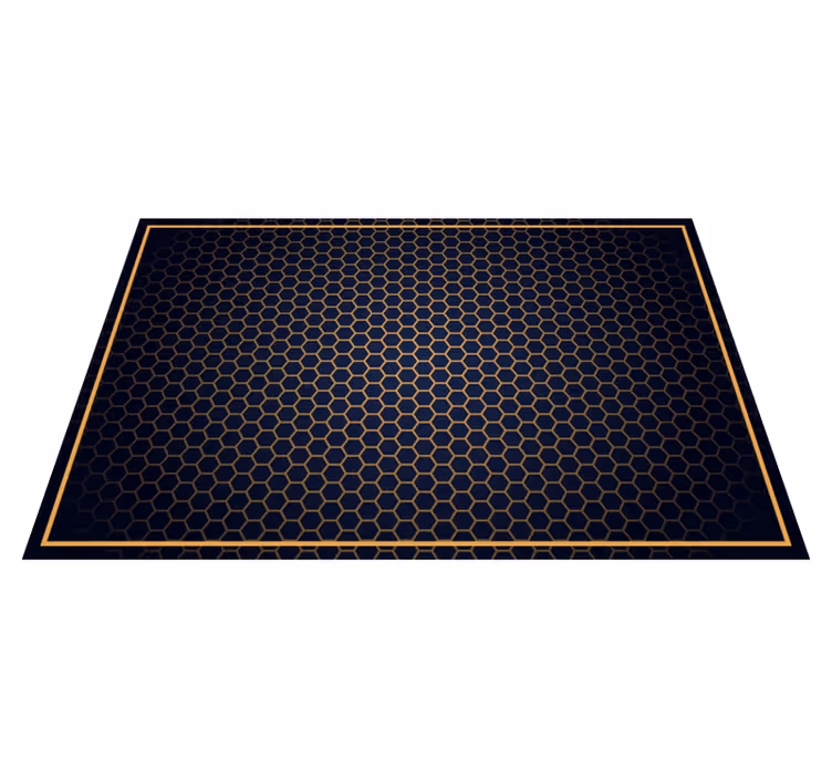 Honeycomb Chic geometric vinyl carpet - TenStickers