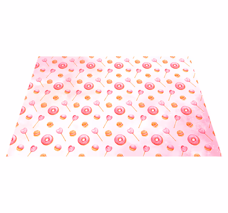 Sweet delight happiness kitchen vinyl carpet - TenStickers