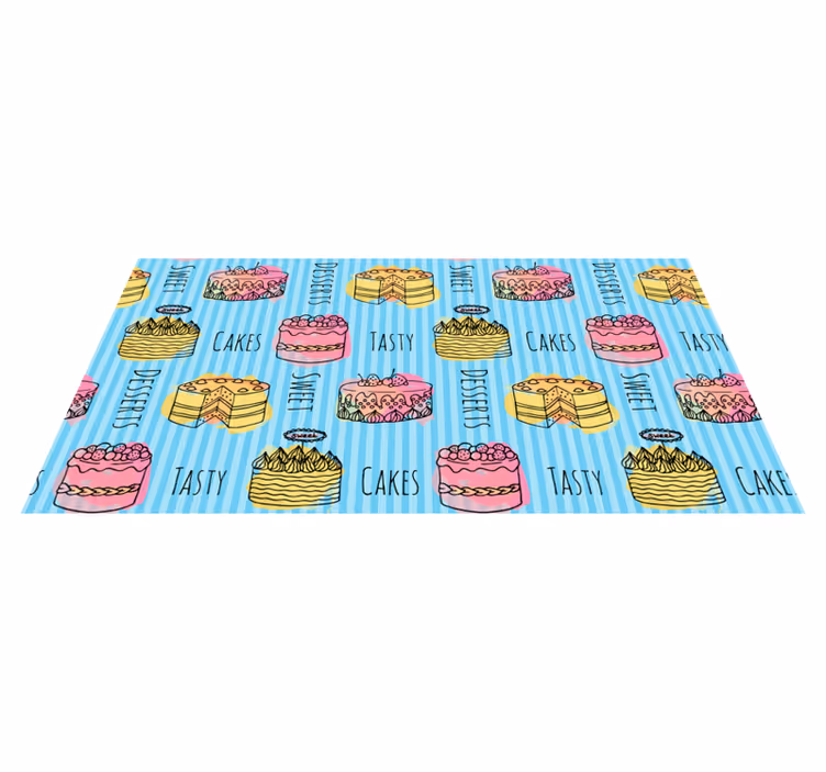 Sweet treats delight kitchen vinyl carpet - TenStickers