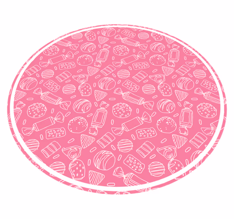 Cadny pink pattern kids vinyl carpet - TenStickers