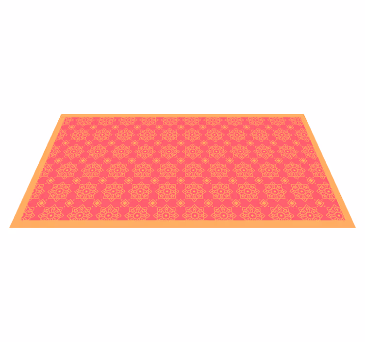 Sophisticated pink tiles living room vinyl carpet - TenStickers