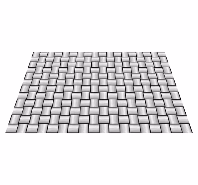 Grey squares motif marble vinyl carpet - TenStickers